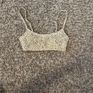 Spotted Cream Women's bikini Top